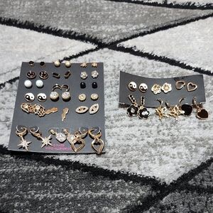 ASSORTED HYPOALLERGENIC 24 PAIRS EARRINGS BUNDLE